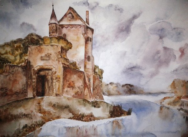 Замок рисунок