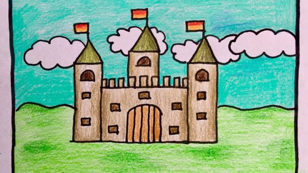 Замок карандашом