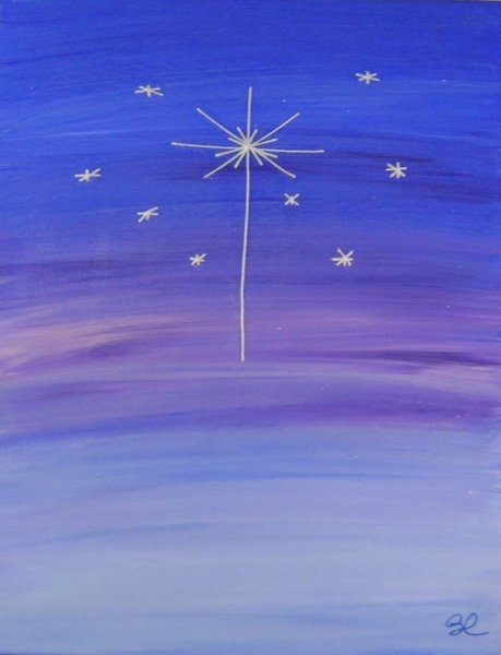 Рисование рождественской звезды