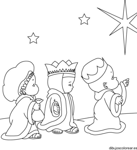 Вифлеемская звезда раскраска