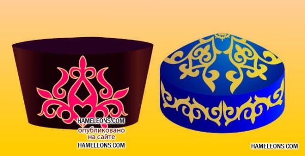 Национальный головной убор казахов вектор