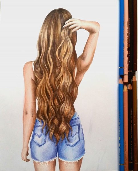 Девушки нарисованные длинные