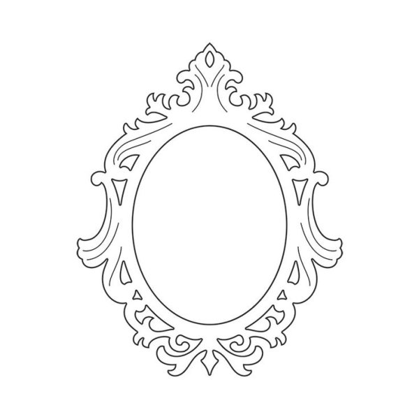 Трафарет рамки для вырезания