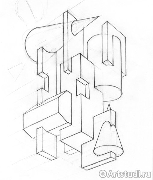 Врезки геометрических фигур МАРХИ