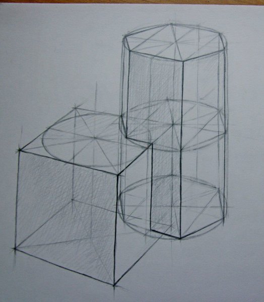 Геометрические предметы в перспективе