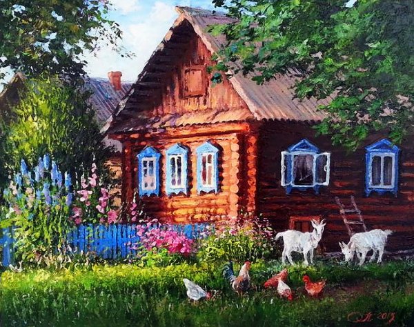 Художник Олег Пятин картины лето