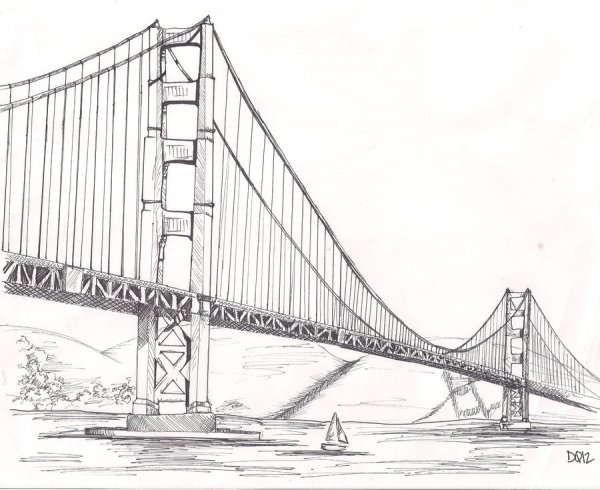 Мост набросок
