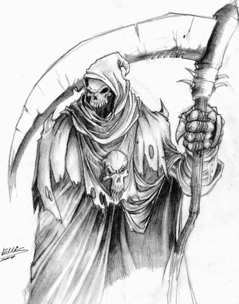 Тату Жнец эскизы