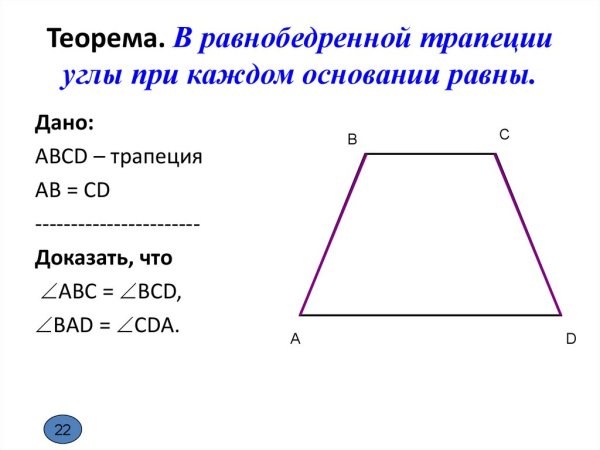 Трапеция Геометрическая фигура