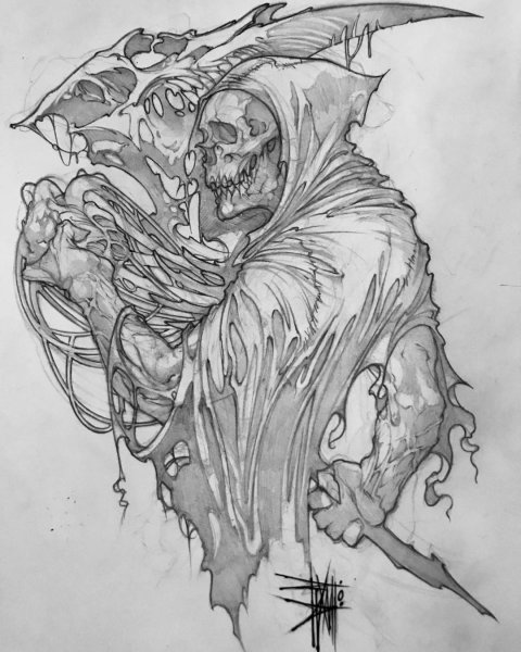 Смерть рисунок