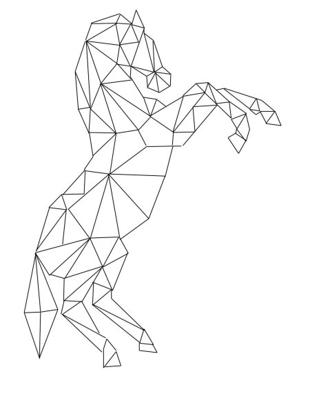 Животное из треугольников