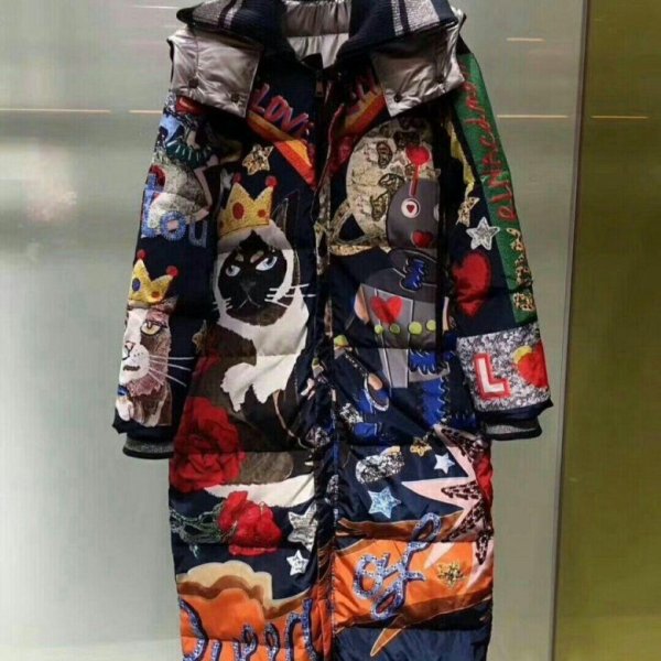 Женский пуховик Дольче Дольче Габбана