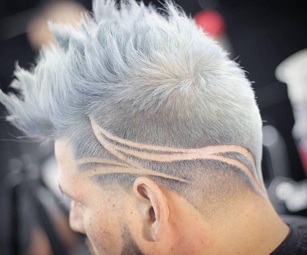 Мужские стрижки с узорами на голове