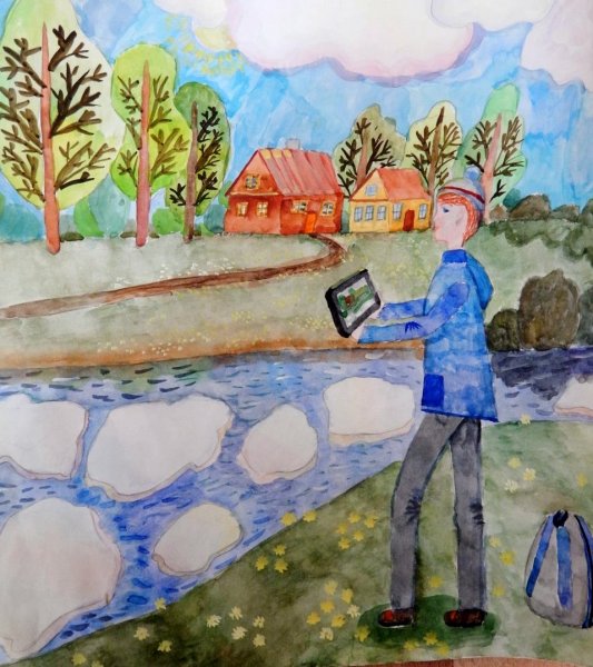 Рисунок на тему профессия эколог