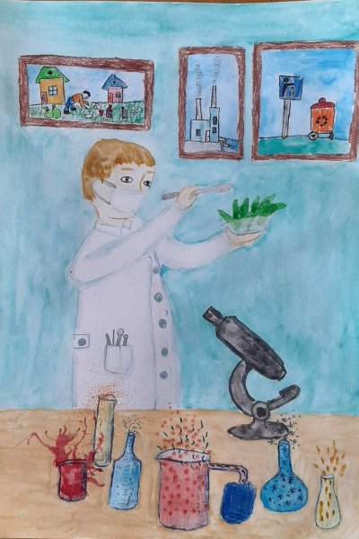 Рисунок на тему профессия эколог