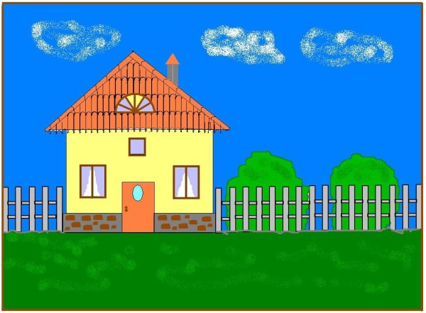 Домик в Paint
