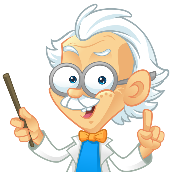 Ученый мультяшка