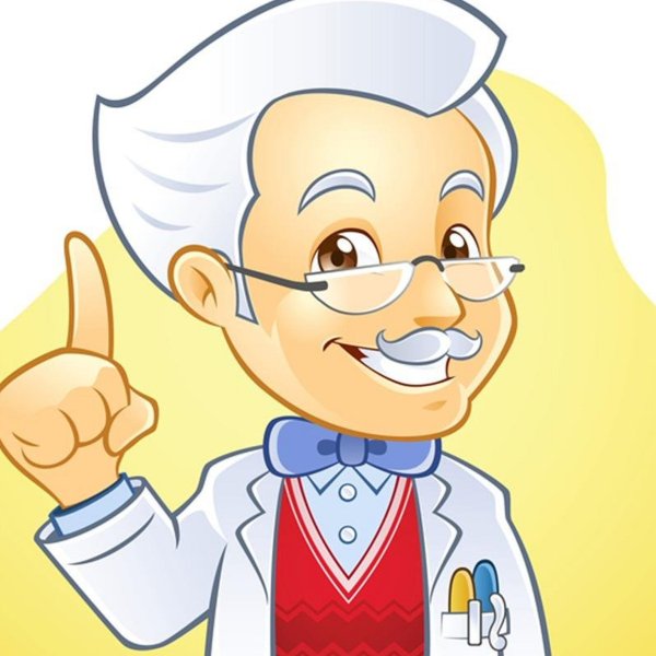 Ученый мультяшка