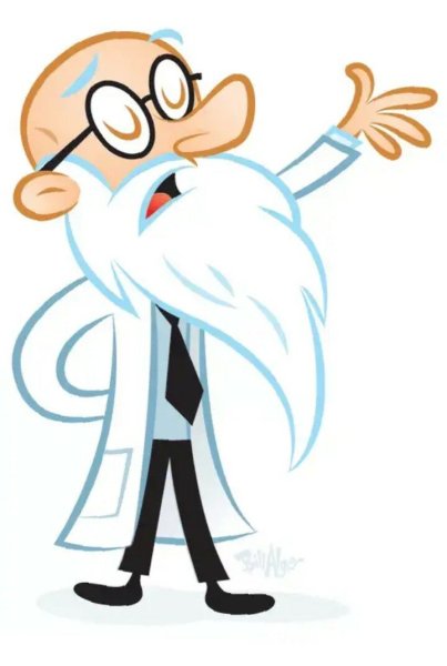 Ученый мультяшный
