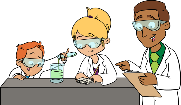 Ученый мультяшный