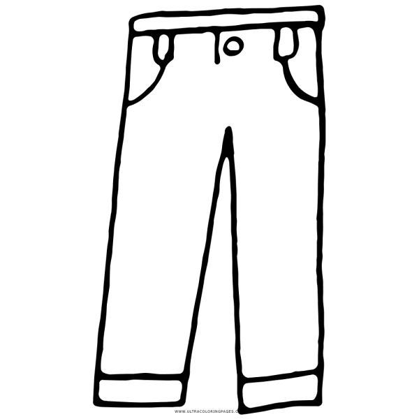 Штаны раскраска для детей