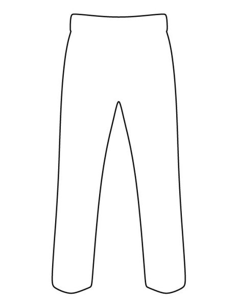 Штаны трафарет