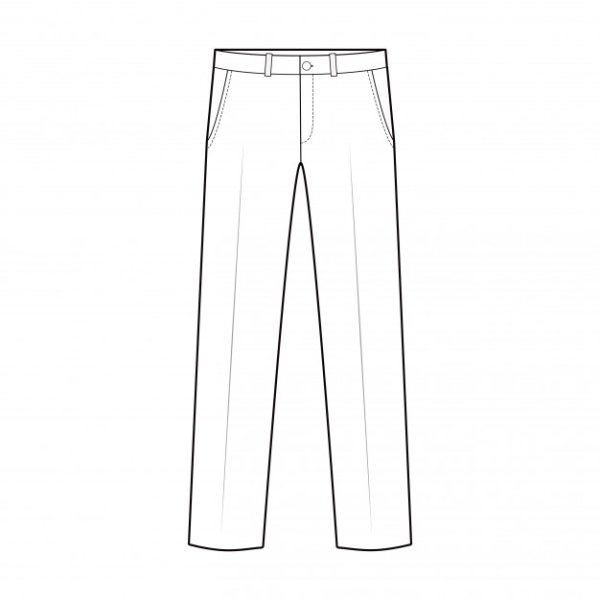 Макет брюк мужских