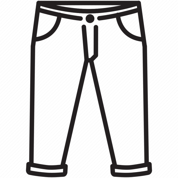 Брюки раскраска для детей