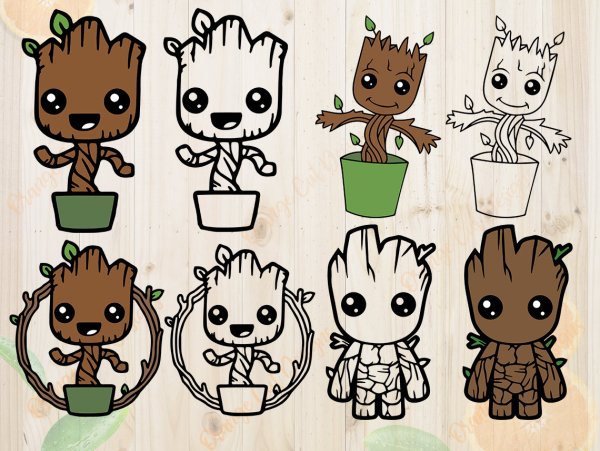 Малыш Грут вектор