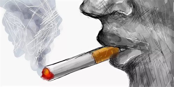 Нарисованная сигарета