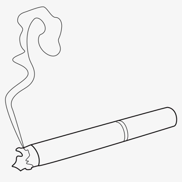 Нарисованная сигарета