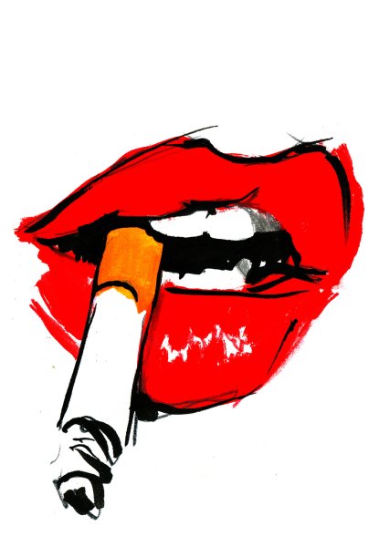 Нарисованная сигарета