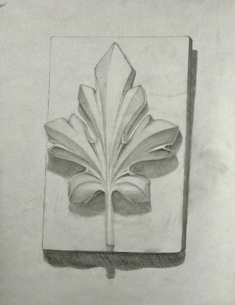 Гипсовая фигура. Орнамент «цветок лотоса»