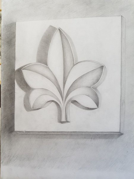 Постановка с гипсовой розеткой