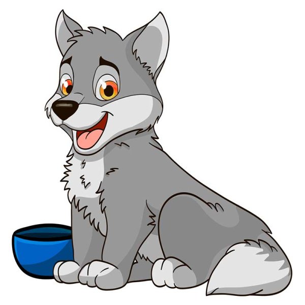 Волк мультяшный