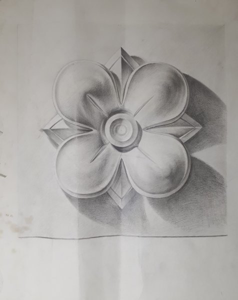 Розетка Восьмилистник сбоку