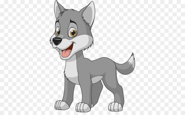 Волчонок мультяшный