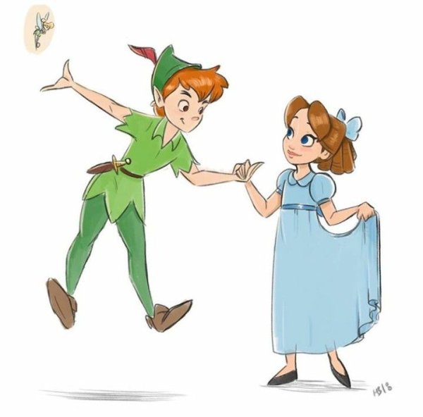 Питер Пэн и Венди иллюстрации