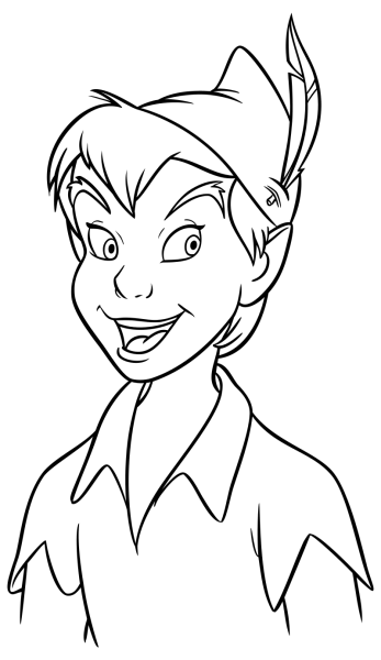 Раскраска Питер Пэн