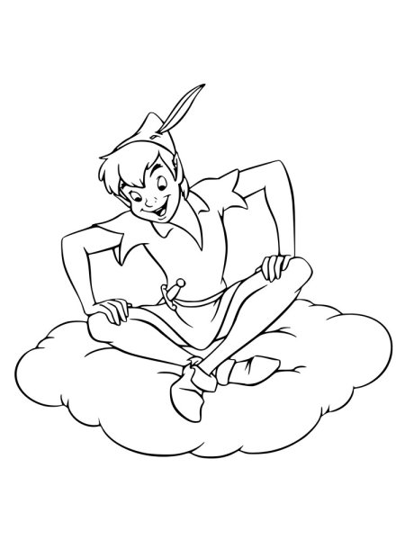 Питер Пэн Барри раскраска