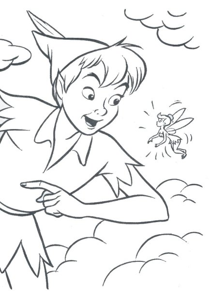 Питер Пэн для срисовки