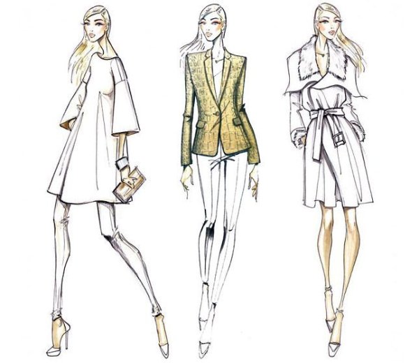 Макет для рисования одежды