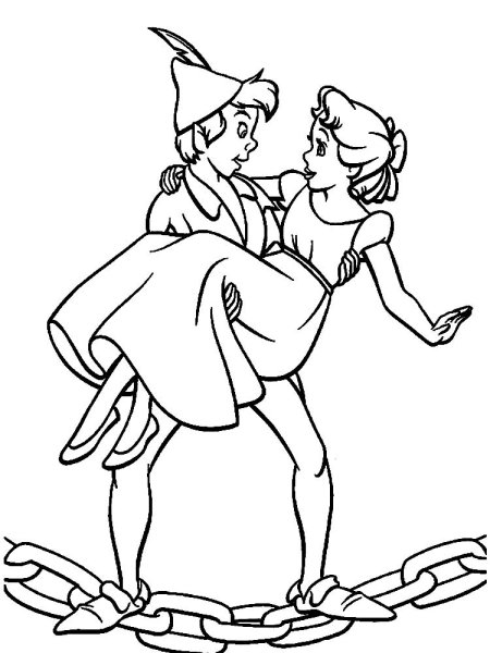 Питер Пэн для срисовки