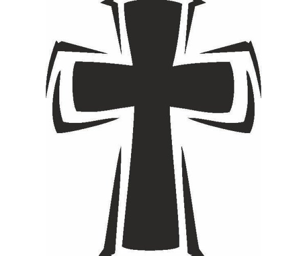 Крестик трафарет