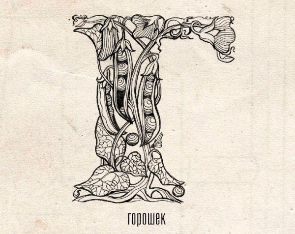 Книжная Графика буквица Инициал