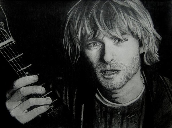 Курт Кобейн рисунок