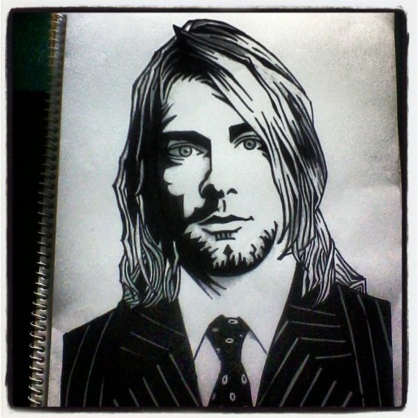 Нирвана рисунок Курта Кобейна