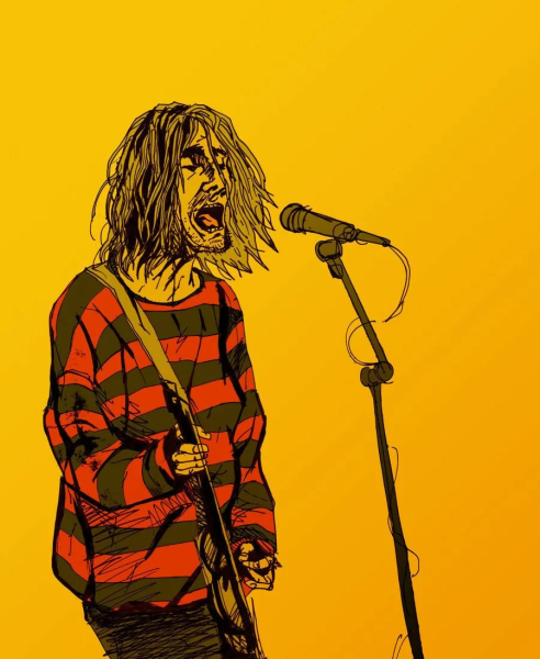 Курт Кобейн иллюстрация