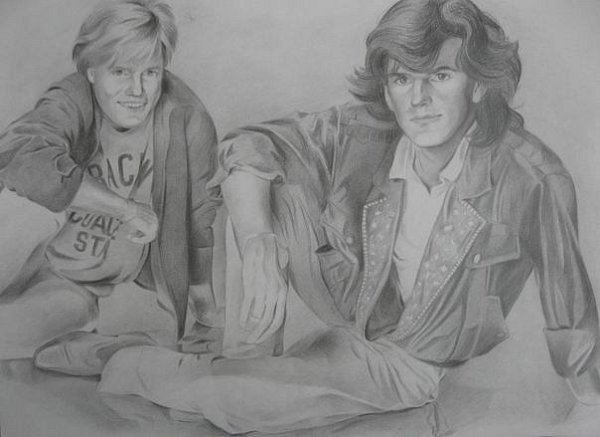 Рисунок цветными карандашами Томас Андерс