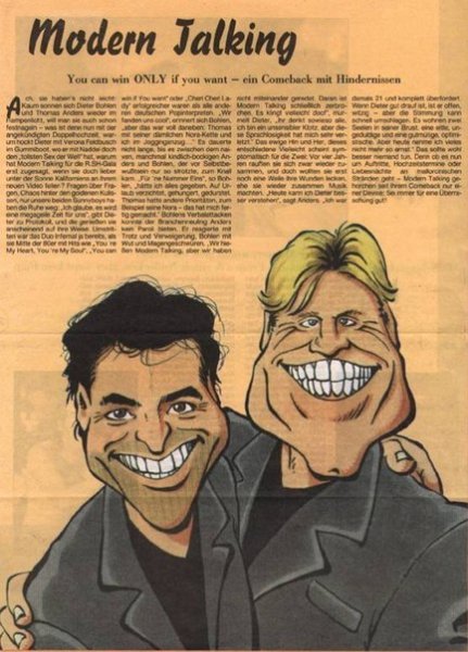 Модерн токинг карикатура